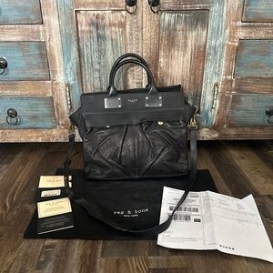 RAG AND BONE PILOT LEATHER TOTE CROSSBODY HANDBAG PURSE NWT